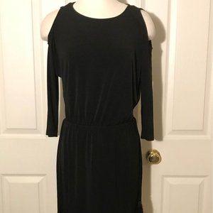 Calvin Klein Black Open Shoulder Dress